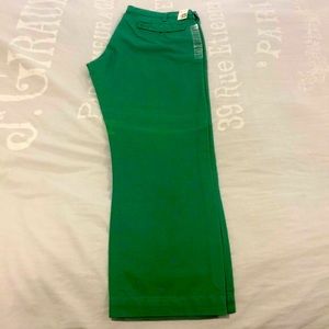 For sale is a pair of new gap green pants. They come with tags. 36 by 30.